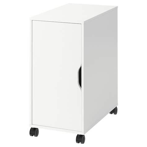 ALEX storage unit on castors, white/black, 36x76 cm (141/8x297/8") - IKEA