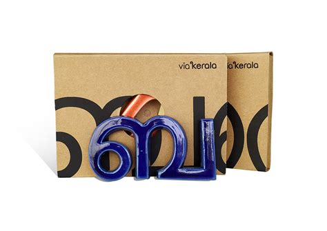 Handmade Ceramic Letters - Malayalam Alphabet Bha - Assorted Colours ...