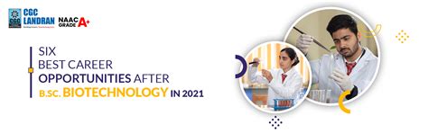 Six best Career opportunities after B.Sc. Biotechnology in 2021