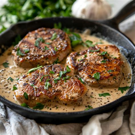 Smothered Boneless Pork Chops In Creamy Garlic Sauce - Krystel's Cooking