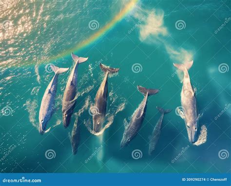 Group Of Whales Swimming In The Ocean Stock Photography | CartoonDealer ...