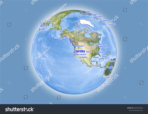 Eurekaunited States America Shown On Vector Stock Vector (Royalty Free ...