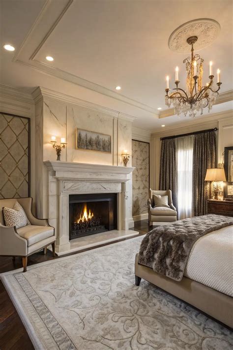 14+ Cozy Master Bedroom Fireplace Ideas