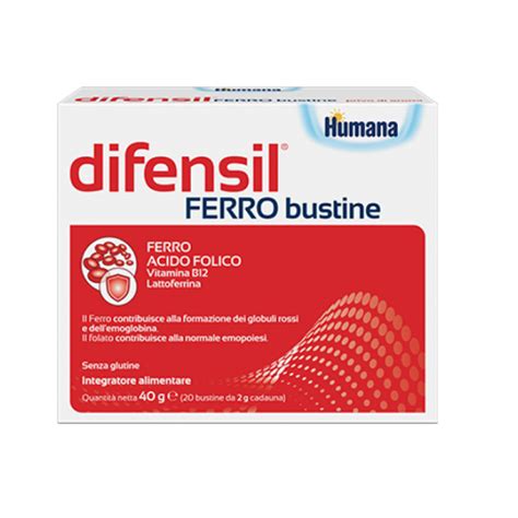 Difensil Ferro Humana 20 Sachets - Loreto Pharmacy