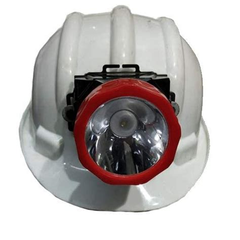 Executive Safety Helmet with Torch Light (White) : Amazon.in ...