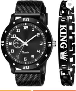 Miss Perfect Black Matt Finish And One Attractive Analog Watch - For ...