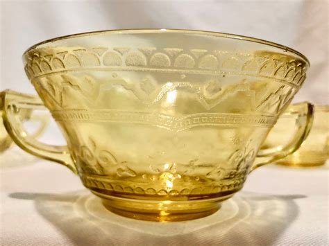 Yellow Depression Glass Bowl