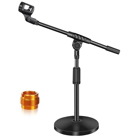Snapklik.com : Desktop Microphone Stand, Extra Big Base Mic Stand Desk
