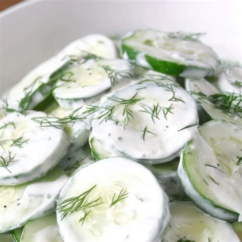 Dill Cucumber Salad - Easy Creamy & Refreshing Recipe - recipe maestro