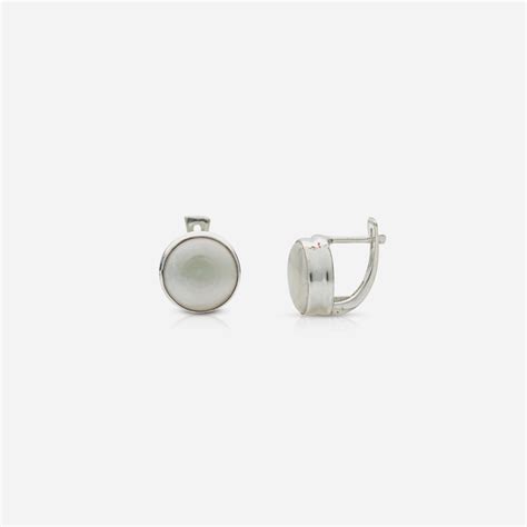 Silverworld Women 925 Silver Moon-Drop Hoop Earrings