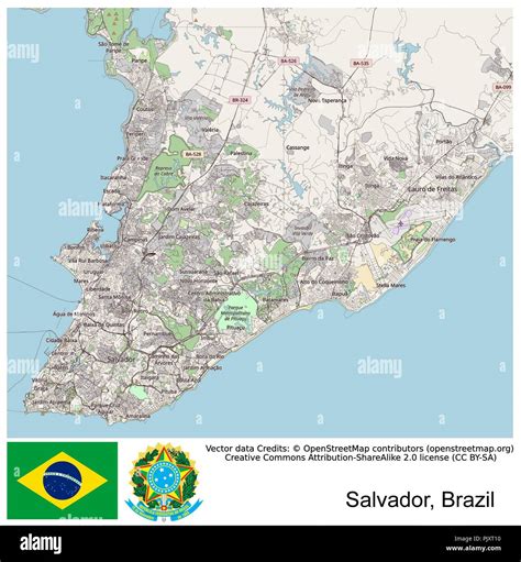 Salvador Bahia Map High Resolution Stock Photography and Images - Alamy