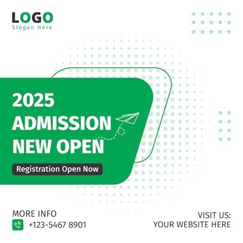 Admission 2025 school admission social poster design | Premium Vector