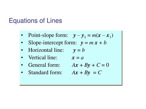PPT - Equations of Lines PowerPoint Presentation, free download - ID ...