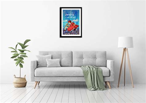 Set of 10 - Studio Ghibli Japanaese Animated Movie Posters Set - Framed ...