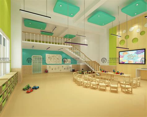 25张有创意的幼儿园室内环境布置效果图片-中国木业网