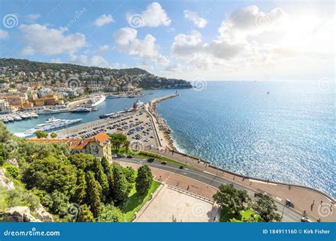 View of the Port Along the French Riviera in Nice France Stock Photo ...