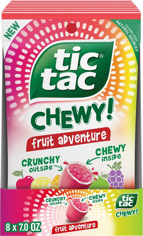 Amazon.com : TIC TAC CHEWY! Fruit Adventure Candy, Bulk 8 Pack, Fruit ...