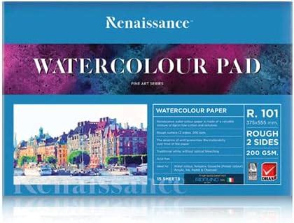 Renaissance Fabriano Watercolor Pad R101 (Size: 375 x 555 mm A-2 ...