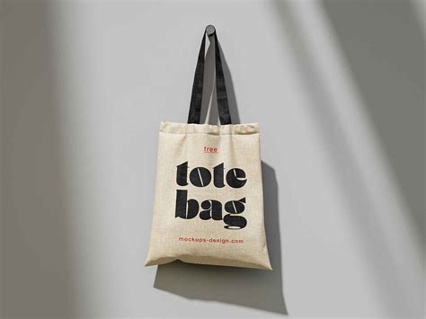 Free Tote Canvas Bag Mockup (PSD)