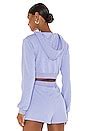 superdown Danna Crop Hoodie in Periwinkle | REVOLVE
