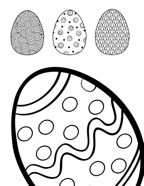 Egg-scellent Easter Egg Coloring Pages for Kids and Adults
