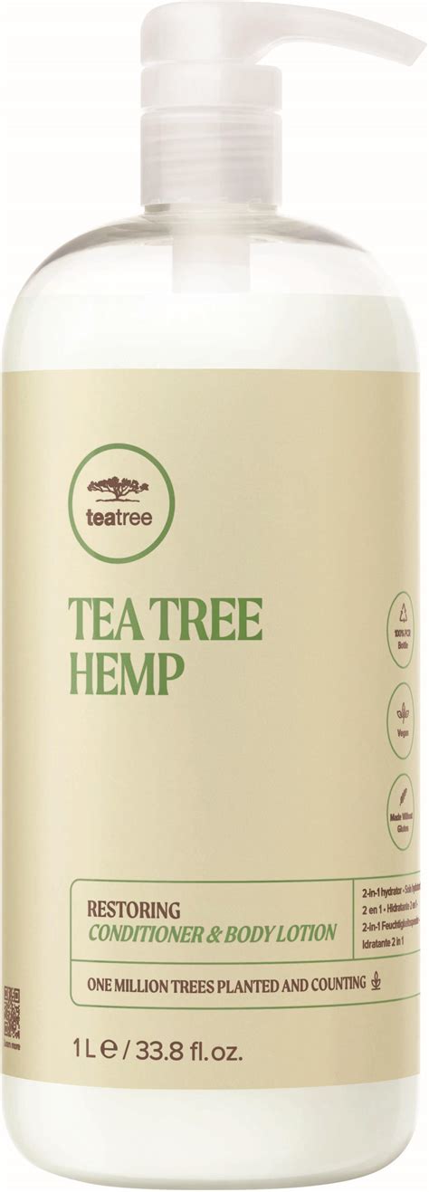 Paul Mitchell Tea Tree Hemp Restoring Conditioner & Body Lotion 1000 ml ...