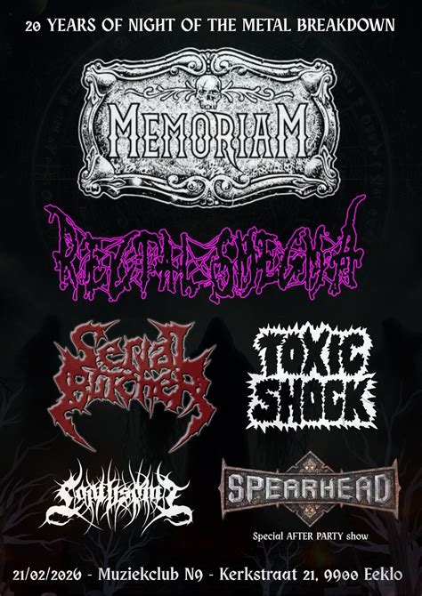 MEMORIAM + Rectal Smegma + Spearhead + Serial Butcher + Toxic Shock ...