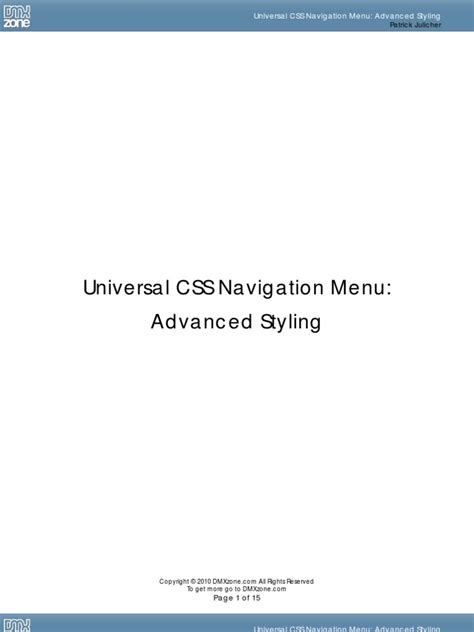 Image result for Navigation Menu HTML CSS Code Tutorial PDF