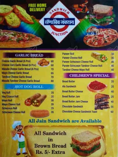 Menu at Sandwich Junction, Thane, S2-16