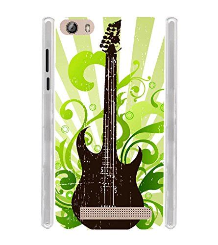 Graphic Guitar Soft Silicon Rubberized Back Case Cover for Gionee ...
