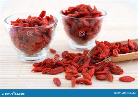 Goji Berry, Wolfberry or Lycium Stock Image - Image of fruits, detail ...