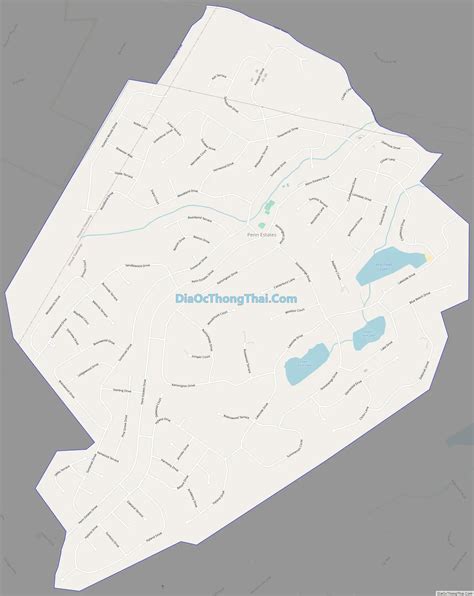 Map of Penn Estates CDP - Thong Thai Real