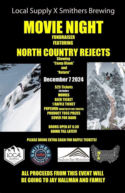 LSC X SBC Movie Night Fundraiser , Smithers Brewing Co., 7 December ...