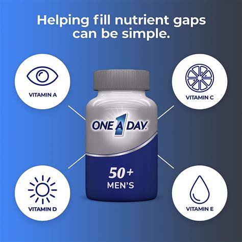 One A Day Men's 50+ Healthy Advantage Multivitamin Supplement - 200 ...