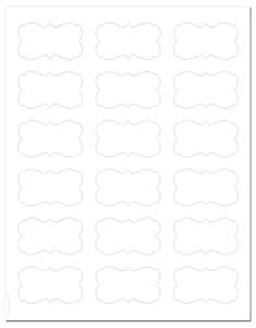 Decorative Standard White Matte Semi-Rectangle Labels, 2.24 x 1.29 ...