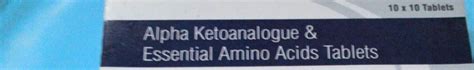 Alpha ketoanalogue & essential amino acid tablets | API GENERIC PHARMACY