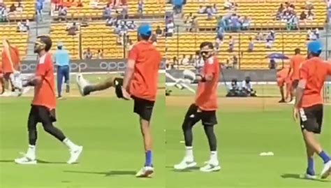 WATCH: Virat Kohli Gets Scared By Shubman Gill's Flying Kick During ...