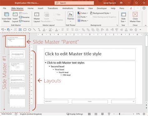 Image result for PowerPoint Master Slide Editable Text
