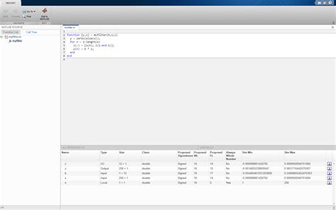 Fixed Point Scaling in MATLAB Examples 的图像结果
