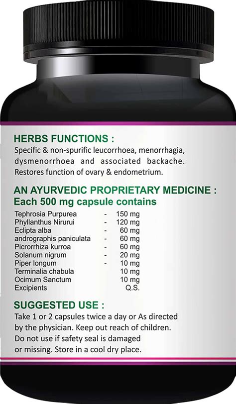 Buy LUCEWELL CAPSULES FOR HELP IN REMOVING LEUCORRHOEA, BENEFITS TYPE ...