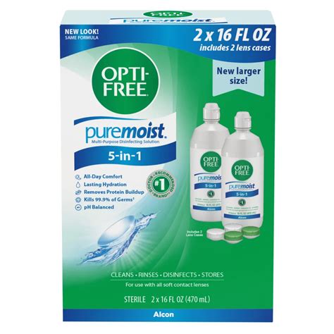 OPTI-FREE PureMoist Multi-Purpose Disinfecting Solution, 32 Ounces | Costco