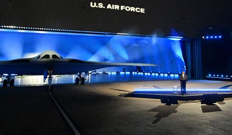 US Air Force unveils new B-21 Raider stealth bomber | Space