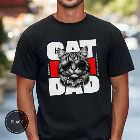 Comfort Colors Cat Dad Shirt, Funny Cat Daddy T-shirt, Cat Dad ...