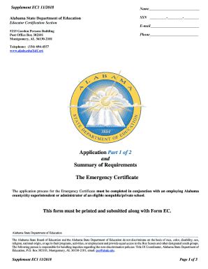 2018 Form AL Supplement EC1 Fill Online, Printable, Fillable, Blank ...