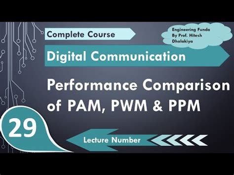 Performance Comparison of PAM, PWM and PPM in Digital Communication Video