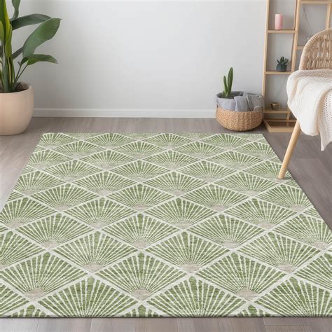 Addison Rugs Chantille Indoor/Outdoor Transitional Diamonds Green ...