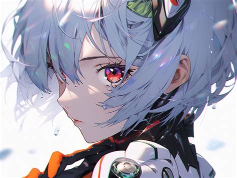 Download wallpaper 1600x1200 girl, glance, cyborg, anime standard 4:3 ...