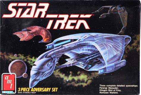 Buy AMT/ERTL Star Trek 3 Piece Adversary Micro Ship Set Romulan Warbird ...
