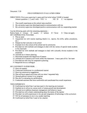 Fillable Online neiu student teacher evaluation form neiu Fax Email ...